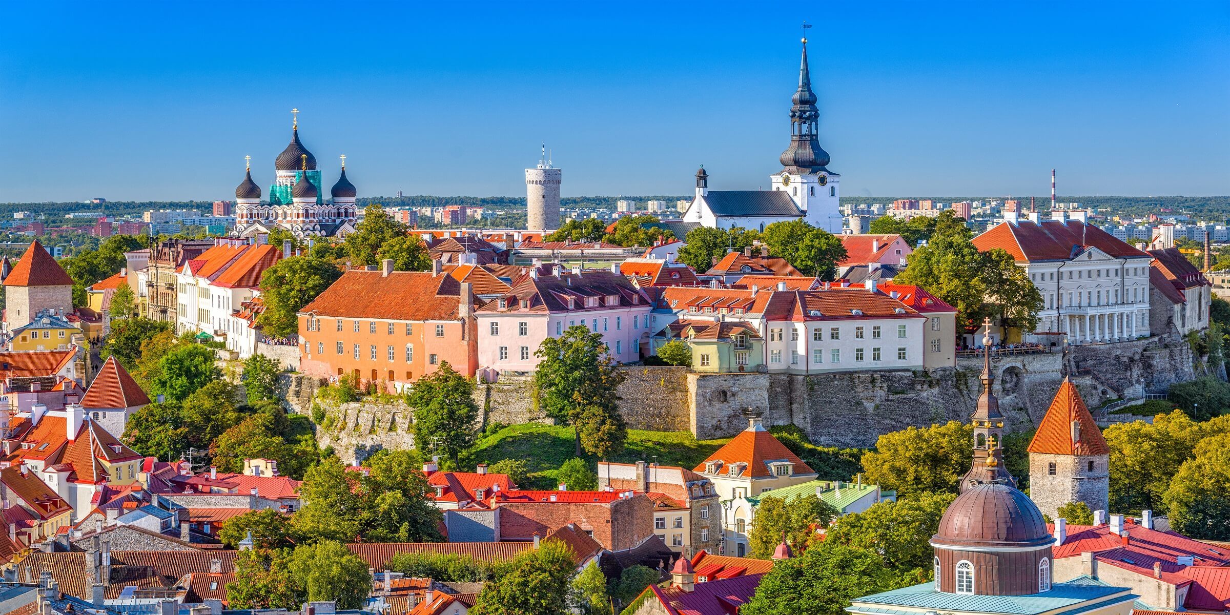 Die Skyline von Tallinn in Estland