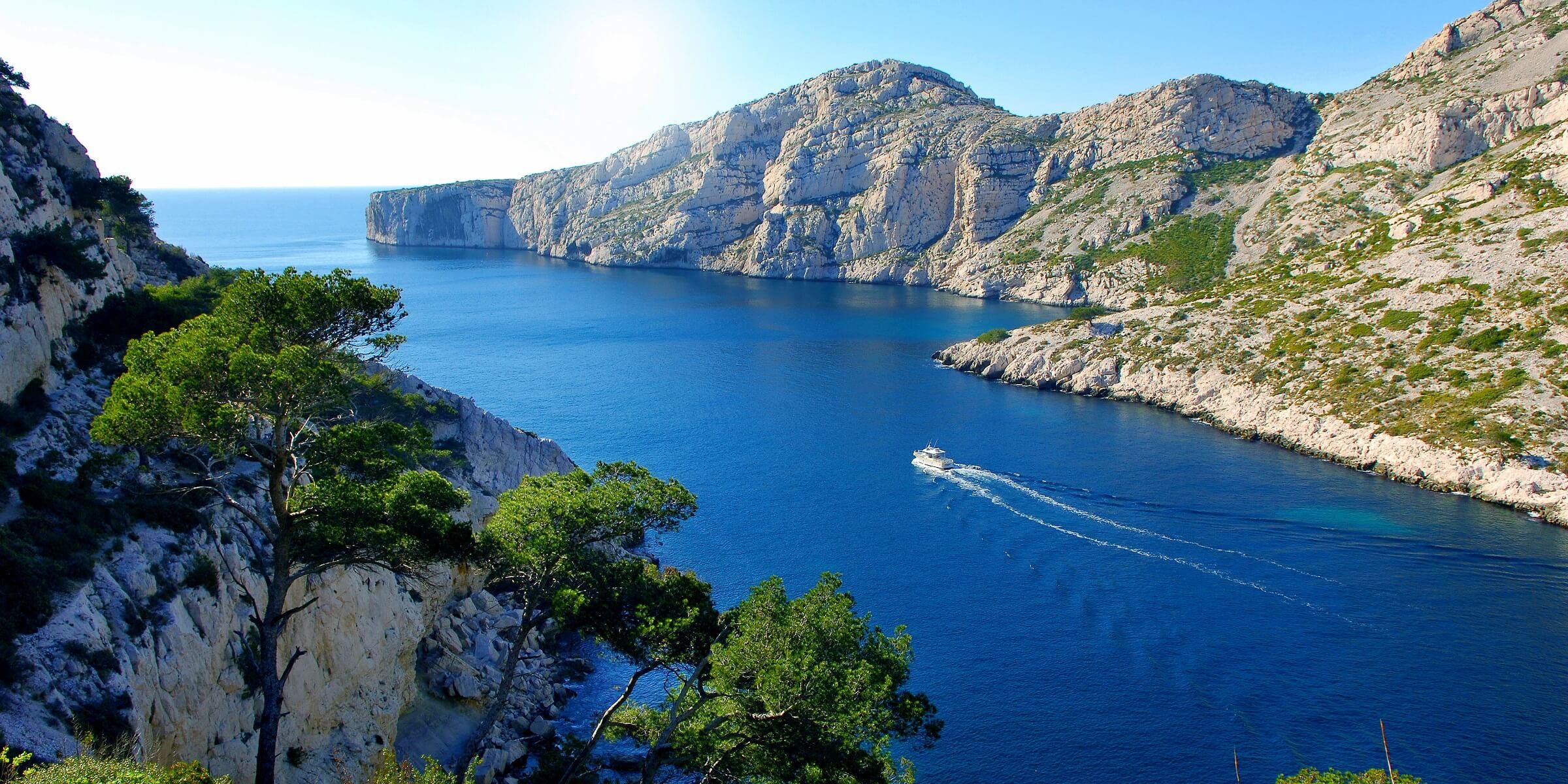 Sie werden auf Ihrer Reise nach Südfrankreich die Calanque bei Marseille anschauen