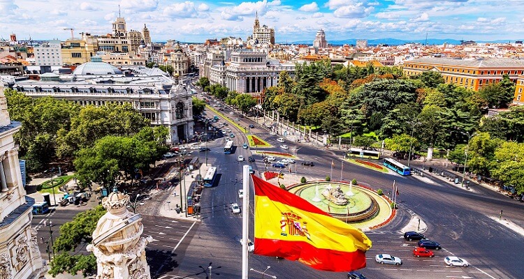 Der Plaza de Cibeles in Madrid