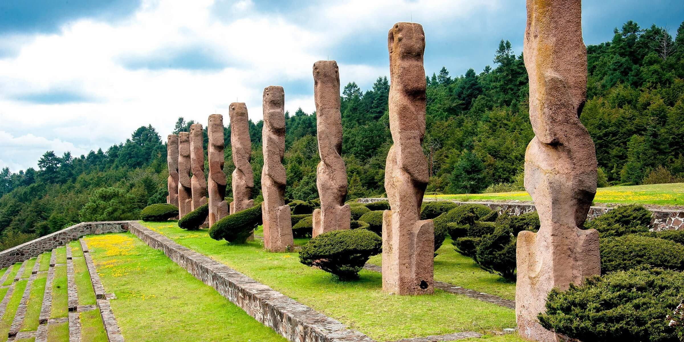 In Mexiko werden Sie Architektur der Mayas sehen