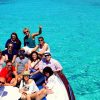 Die Reisegruppe beim Bootsausflug auf Sardinien