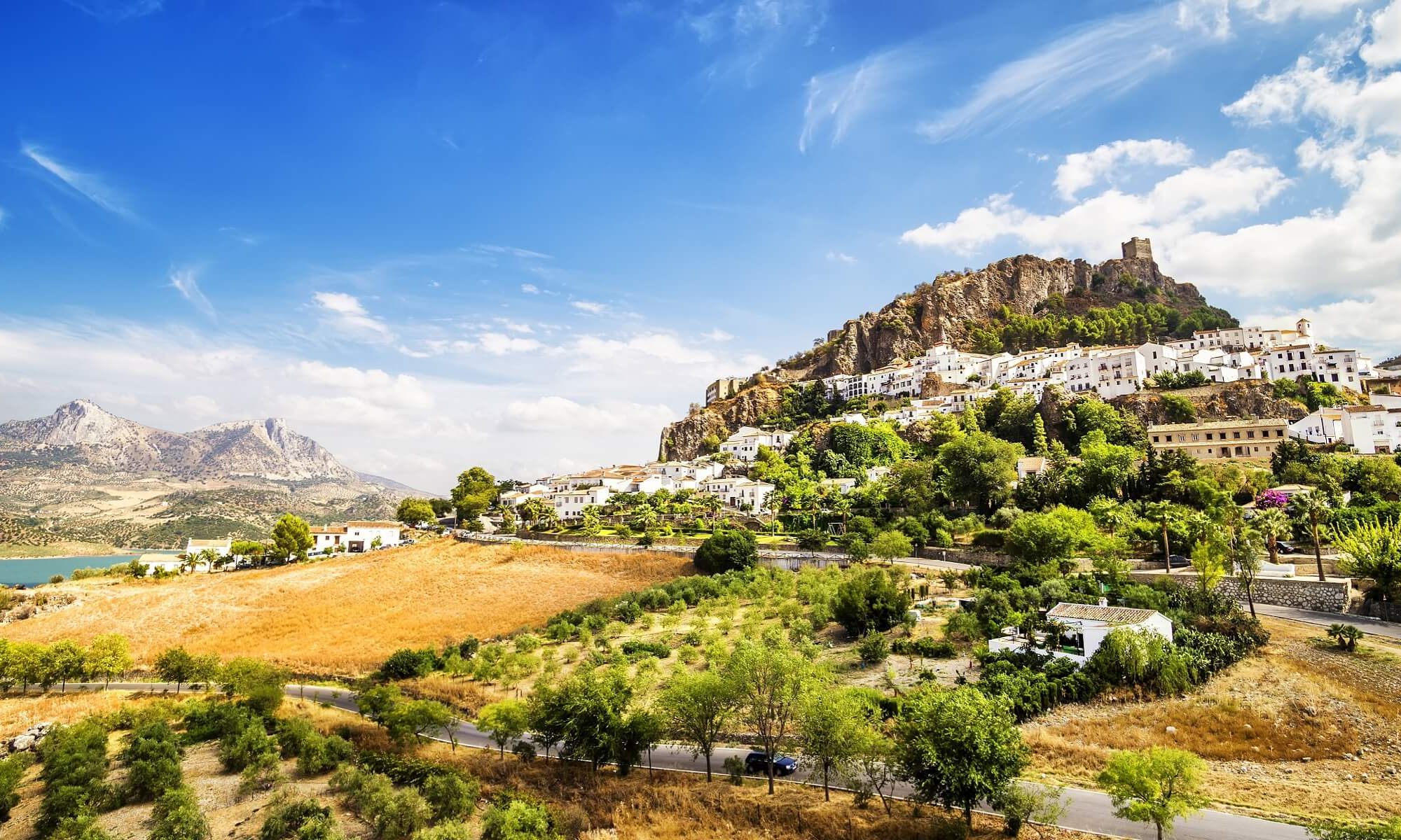 Die Landschaft um Grazalema und Zahara in Andalusien