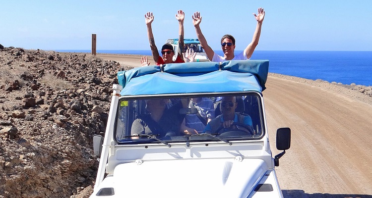 Spannende Jeep-Tour auf Fuerteventura.