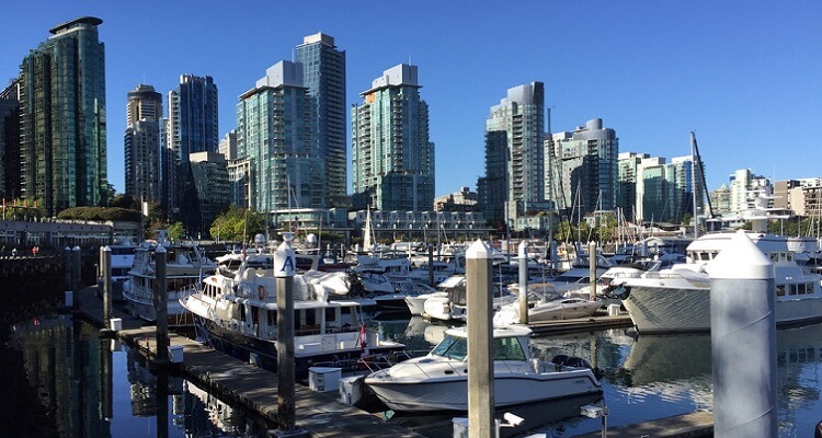 Der Hafen von Vancouver, Kanada