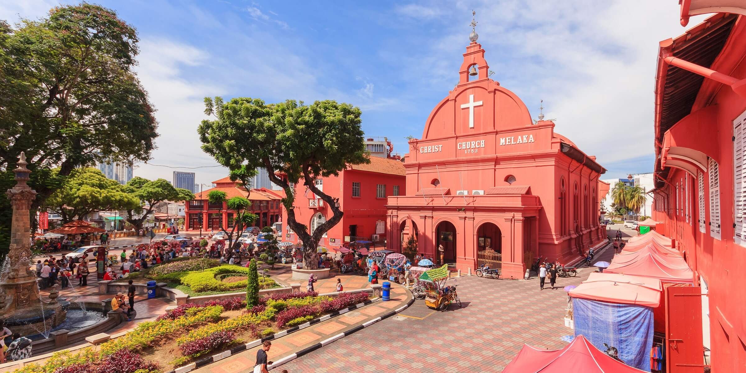 Unsere Tour startet mit der St. Peter’s Church, der ältesten aktiven katholischen Kirche in Malaysia