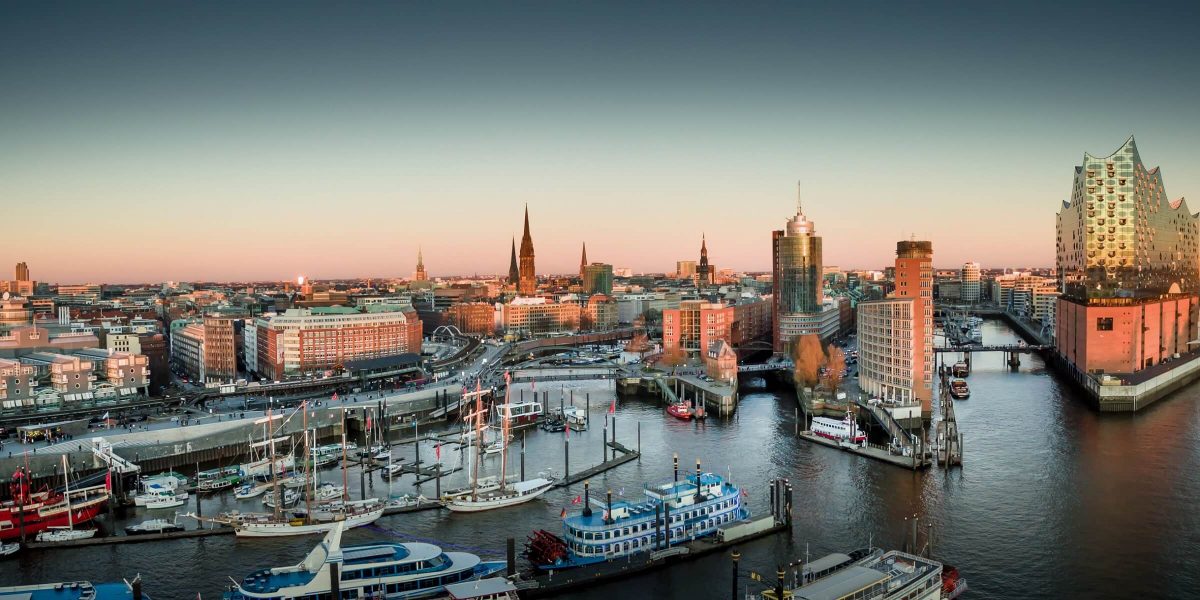 Der Hafen in Hamburg