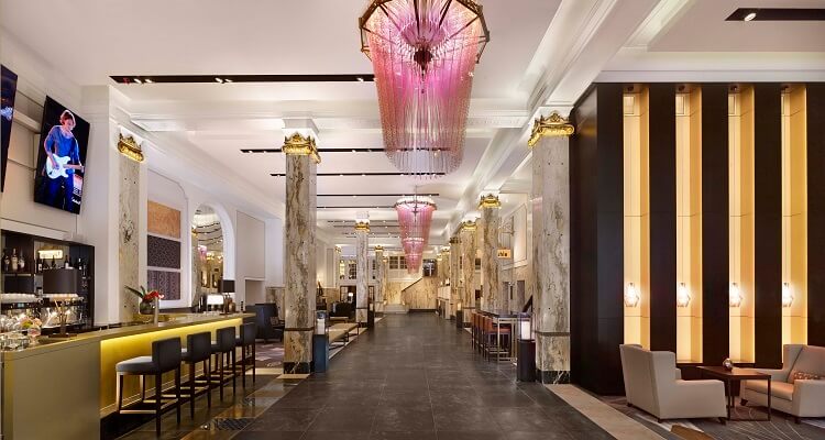 Die Lobby des Hotel Reichshof