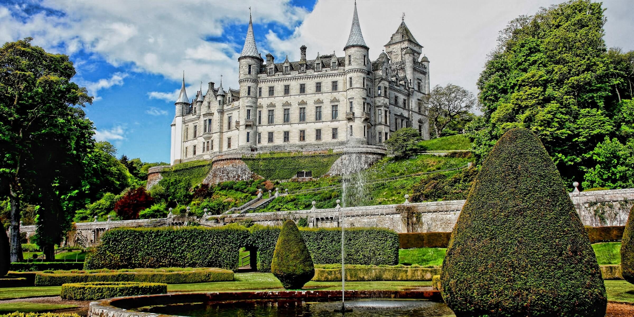 Eines der schönsten Schlösser in Schottland, ist das Dunrobin Schloss