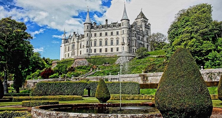 Das Dunrobin Schloss in Schottland