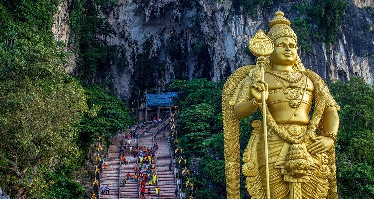 Bathu Caves und Buddha in Malaysia