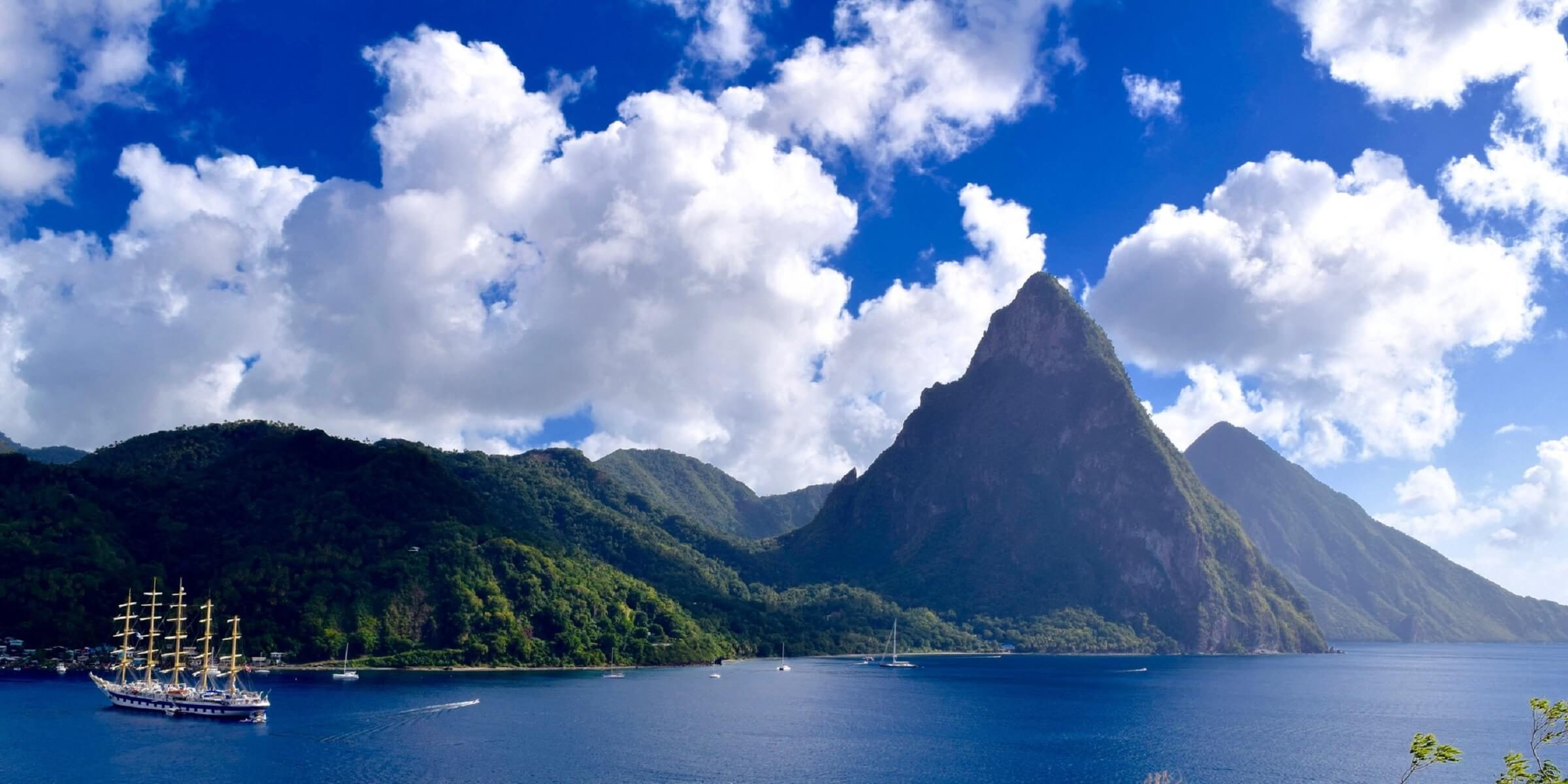 Die Insel St. Lucia in der Karibik