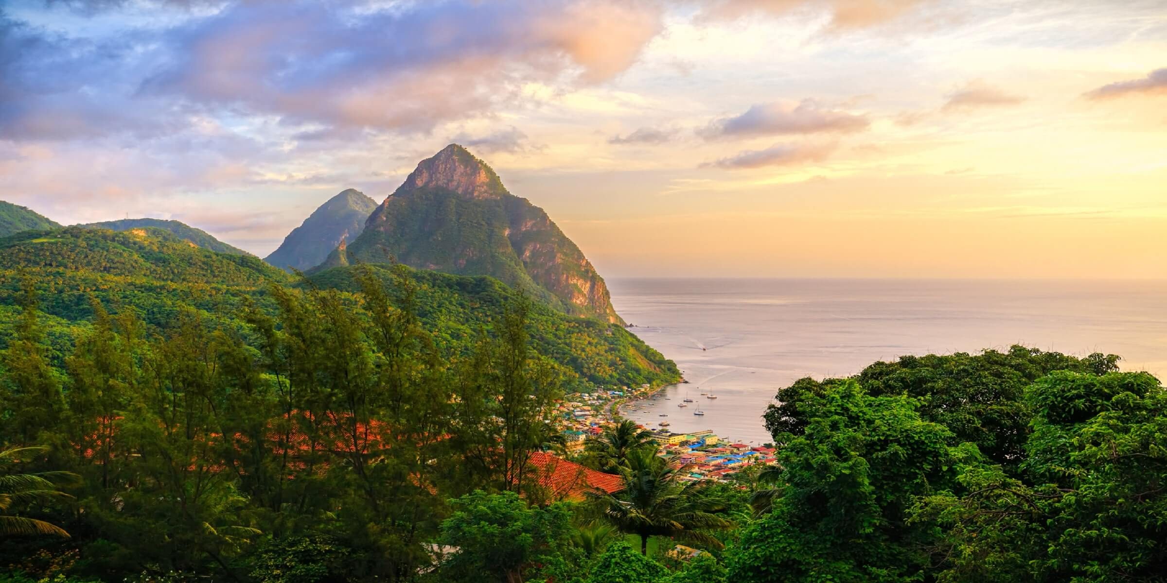 Die Insel St. Lucia in der Karibik