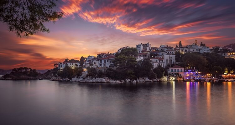 Skiathos am Abend