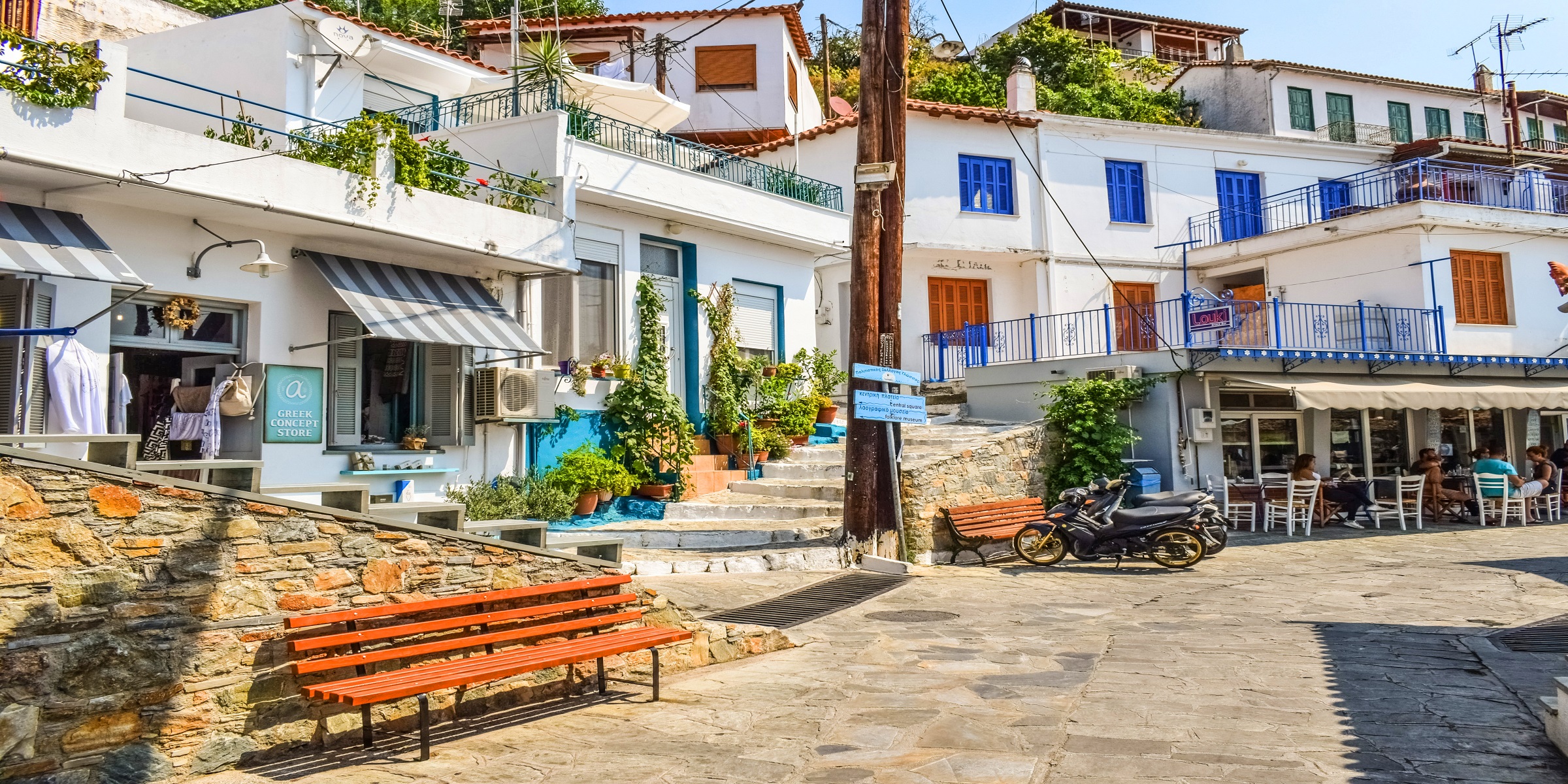 Die Altstadt von Skopelos