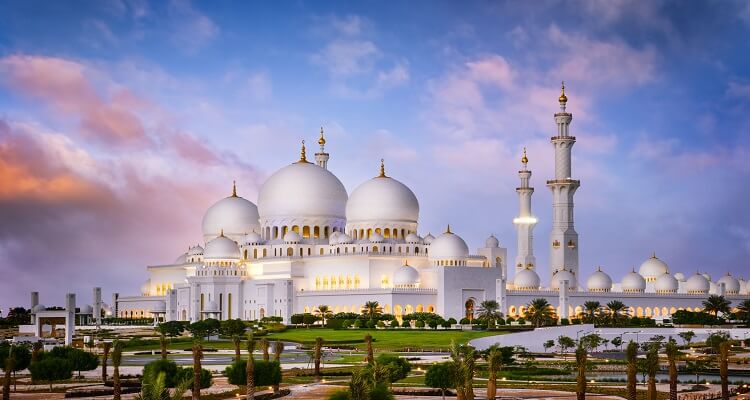 Die große Moschee in Abu Dhabi