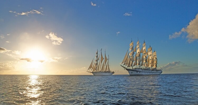 Die Royal Clipper auf See