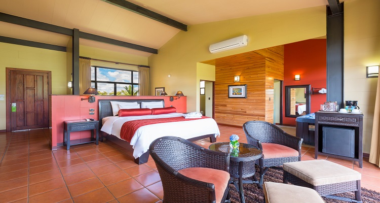 Ein Zimmer im Hotel Arenal Kioro