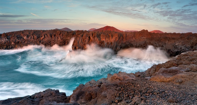 Die Küstenlandschaft auf Lanzarote