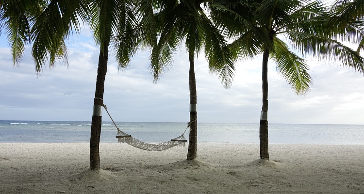 Hängematte am Strand von Panama