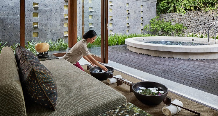 Der Spa Bereich im Hyatt Regency Bali