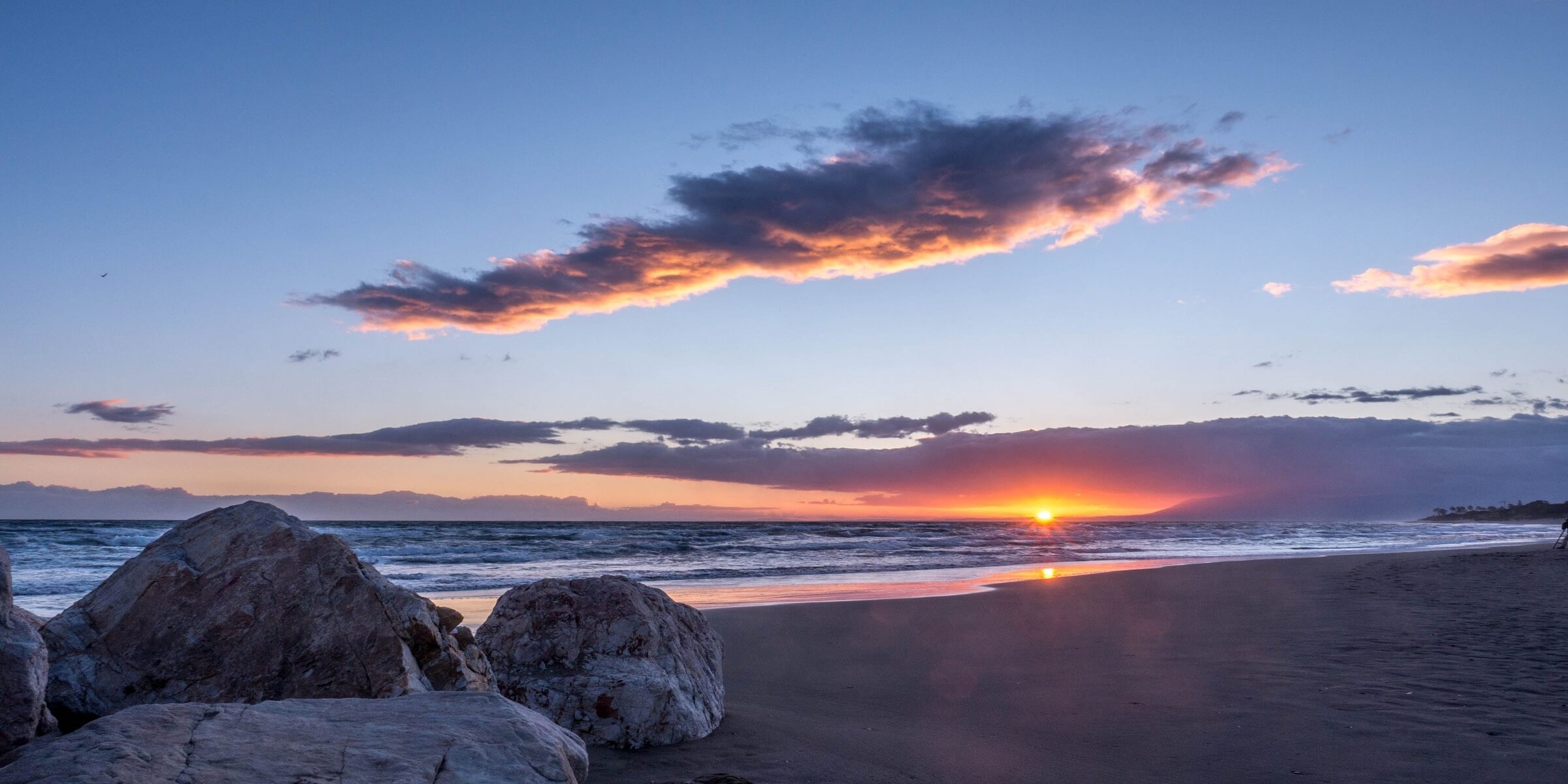 Sonnenuntergang am Strand