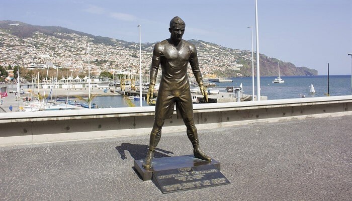 Christiano Ronaldo Statue in Funchal