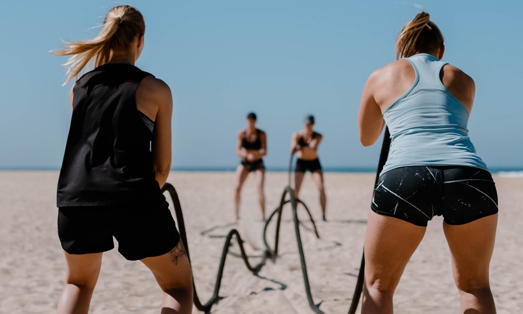 Women's Health Camp - Trainingsseil am Strand