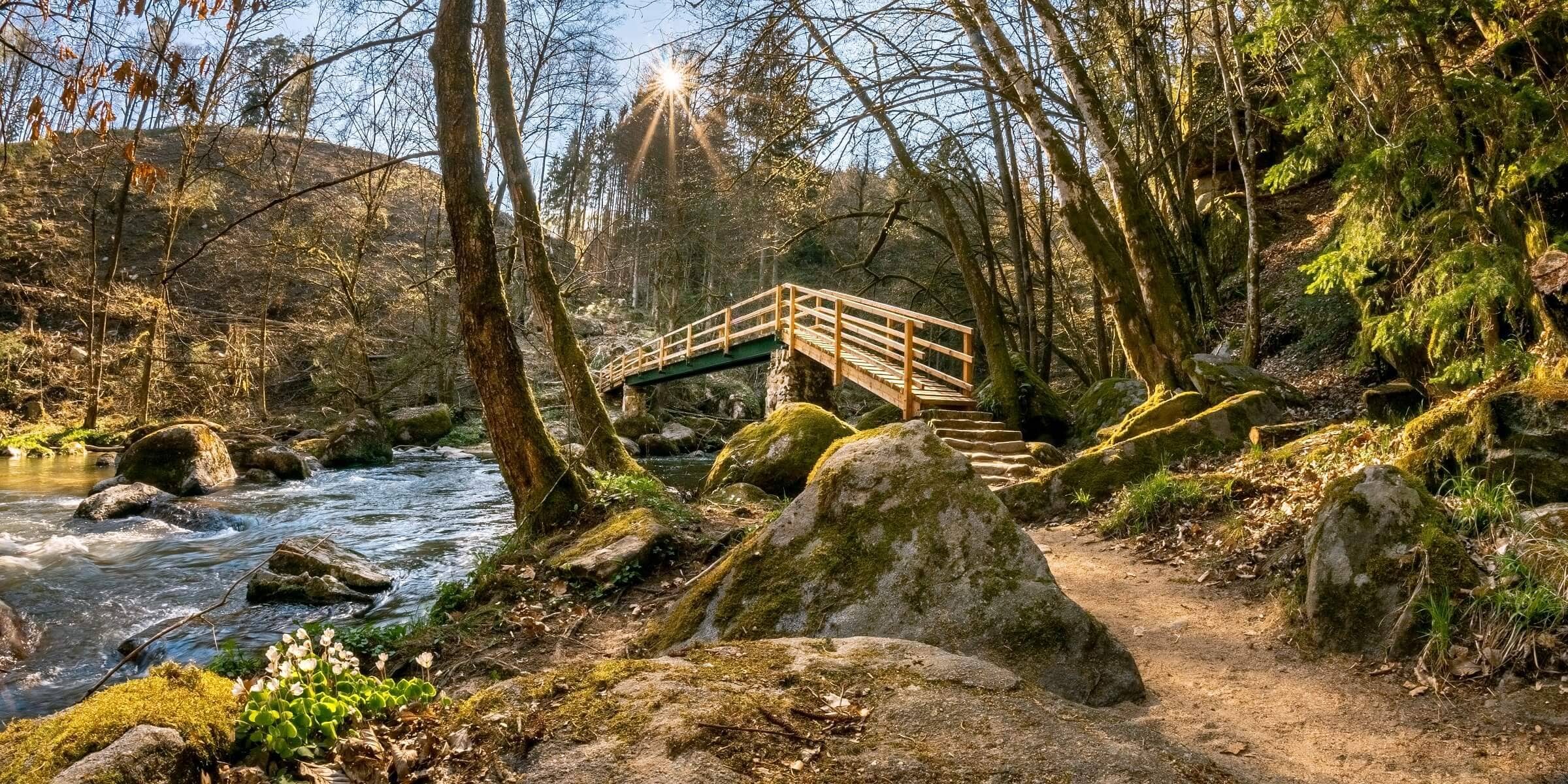 Singlereise nach Bad Leonfelden - Brücke über dem Fluss