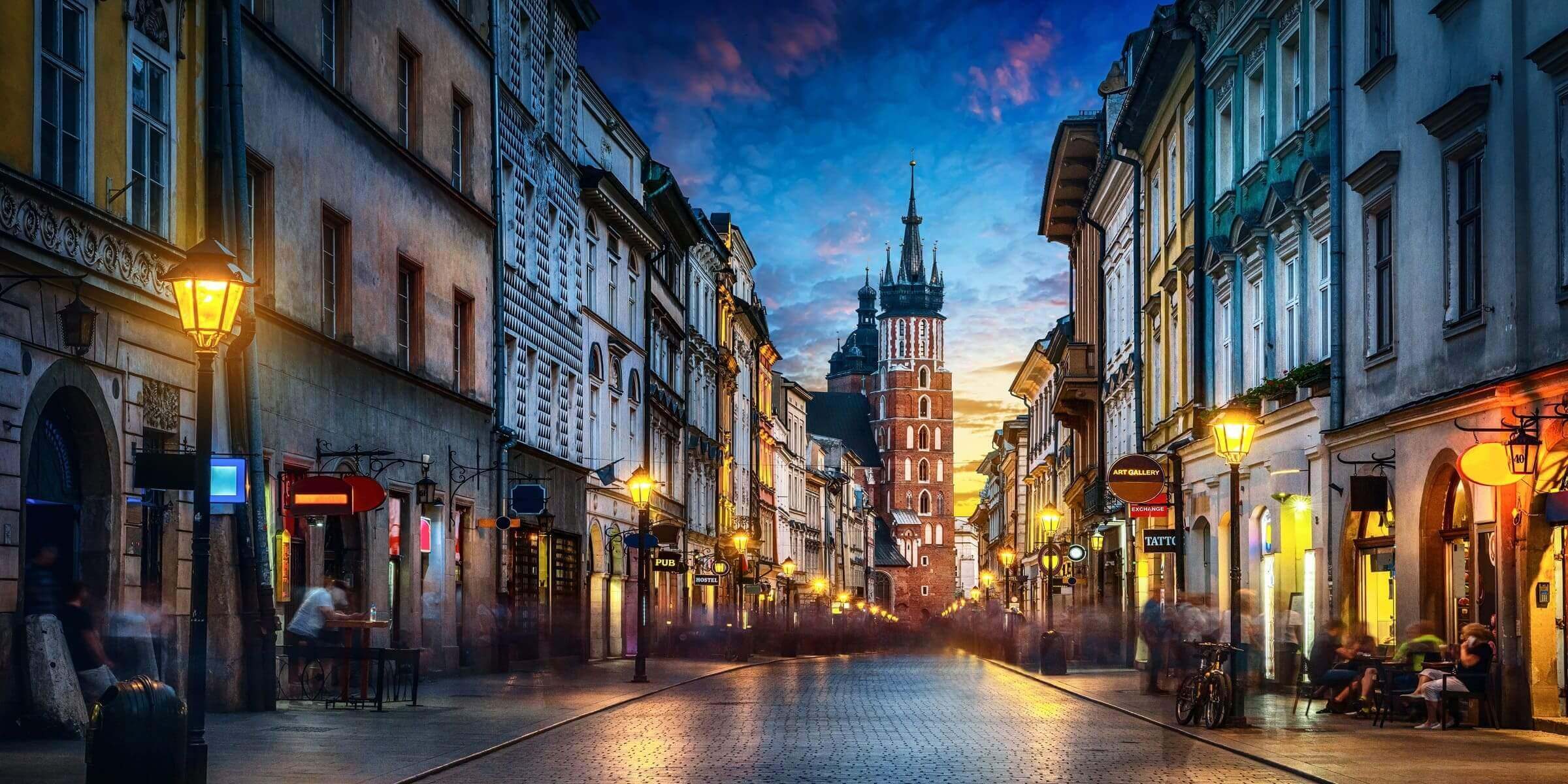 Singlereise nach Krakau - Gasse in der Altstadt