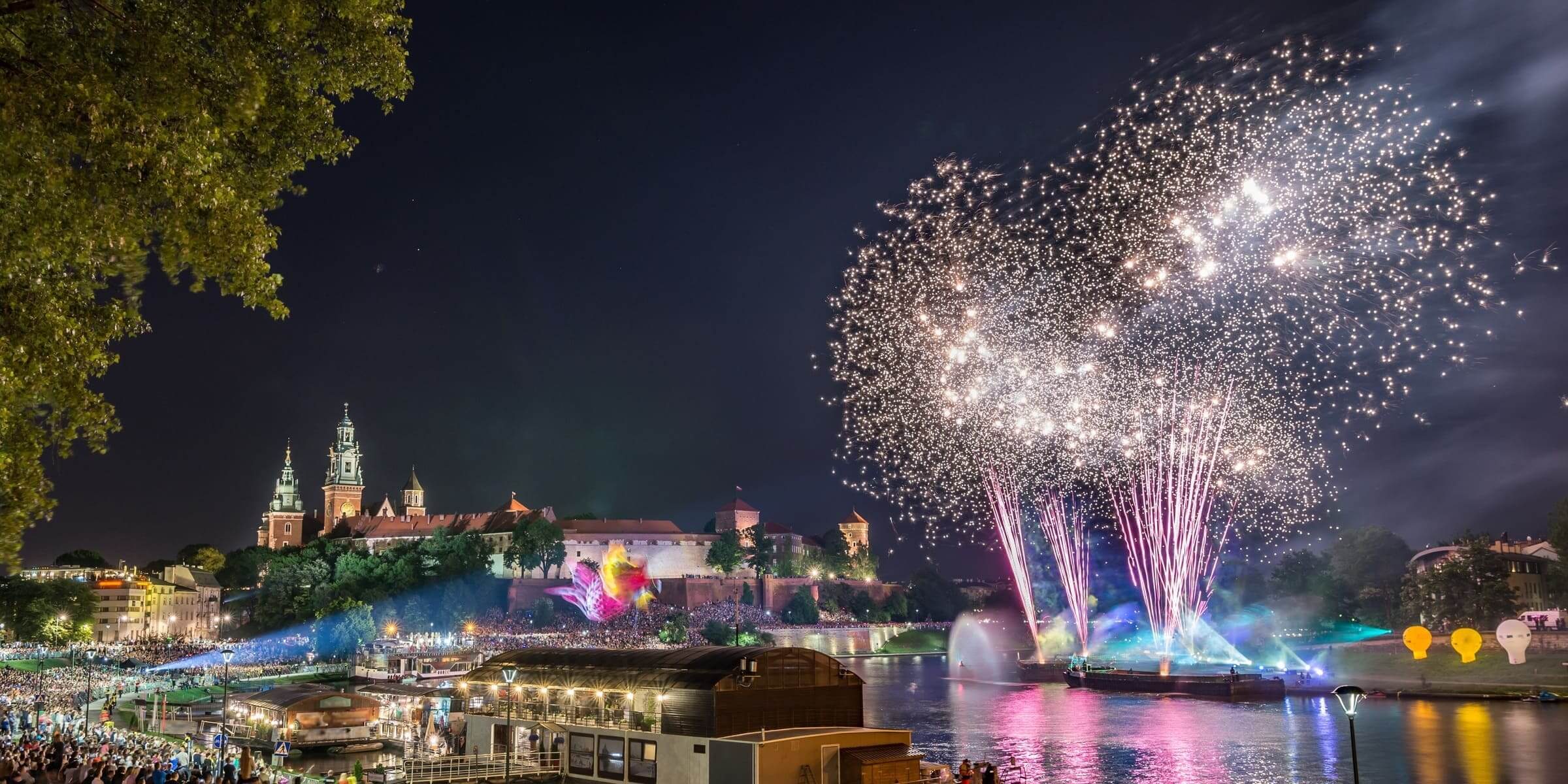 Singlereise nach Krakau - Feuerwerk