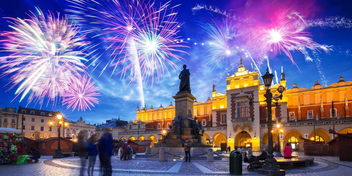 Singlereise nach Krakau - Silvesterfeuerwerk