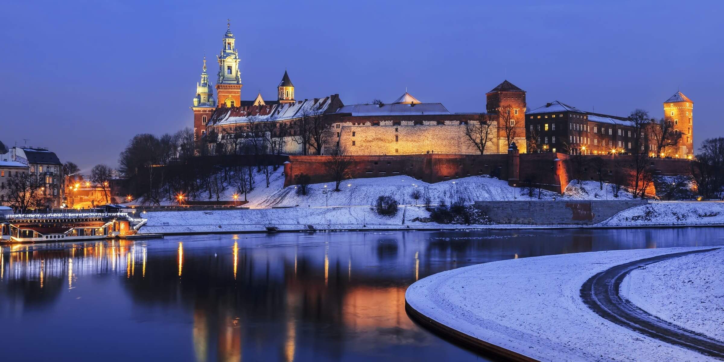 Singlereise nach Krakau - Wawel Castle im Schnee