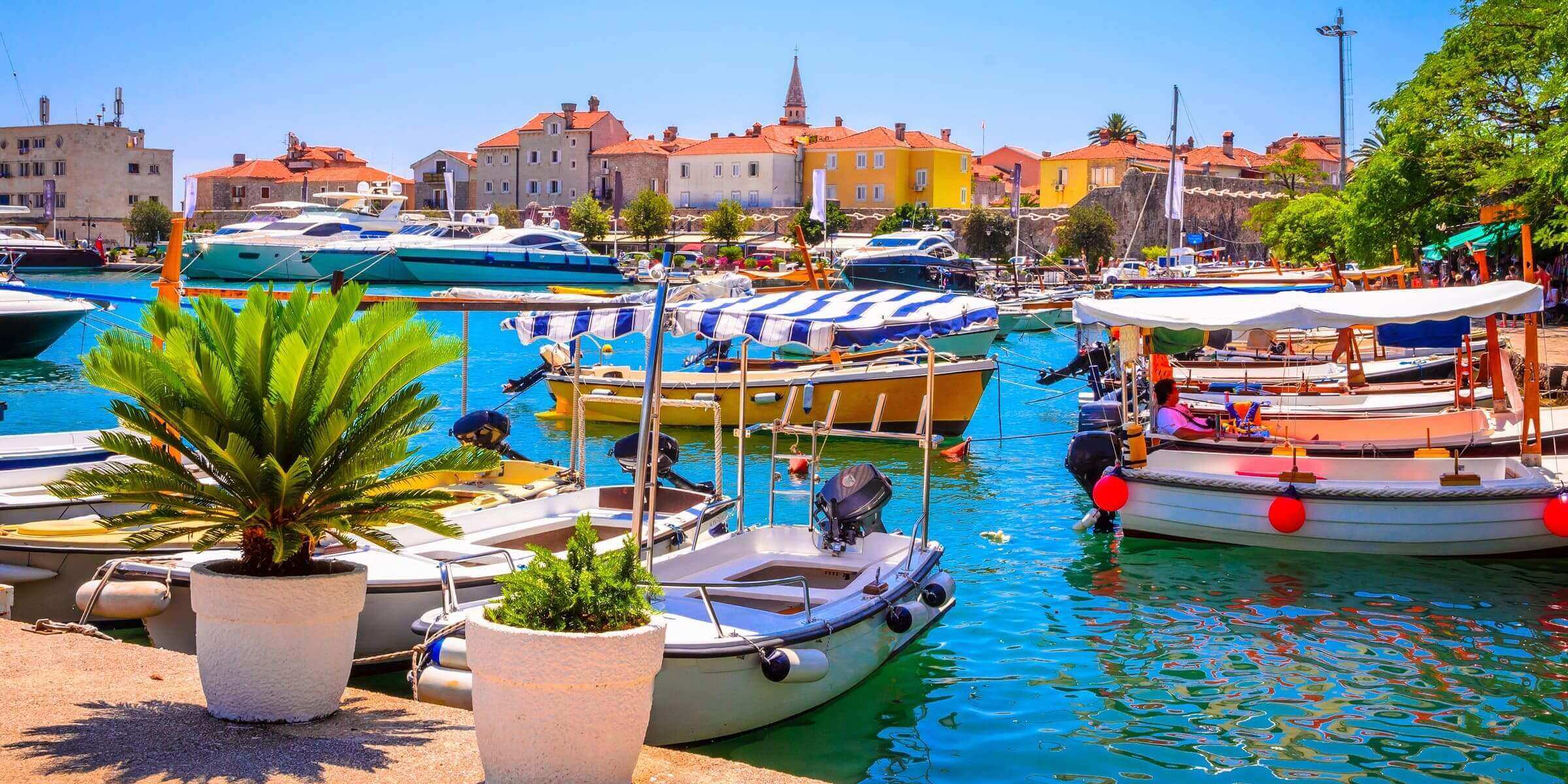 Singlereise nach Montenegro - Budva Hafen