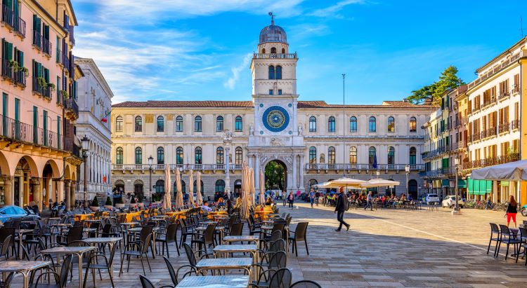 Die wunderschöne historische Altstadt von Padua auf der adamare Singlereise nach Venetien