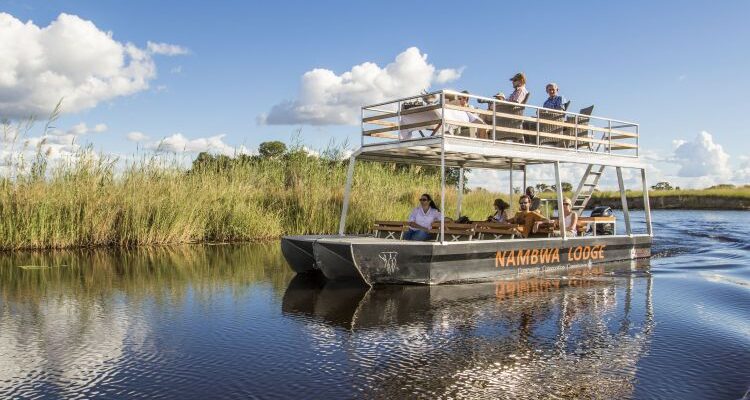 Boat Cruise im Bwabwata National Park auf der adamare Singlereise in Botswana