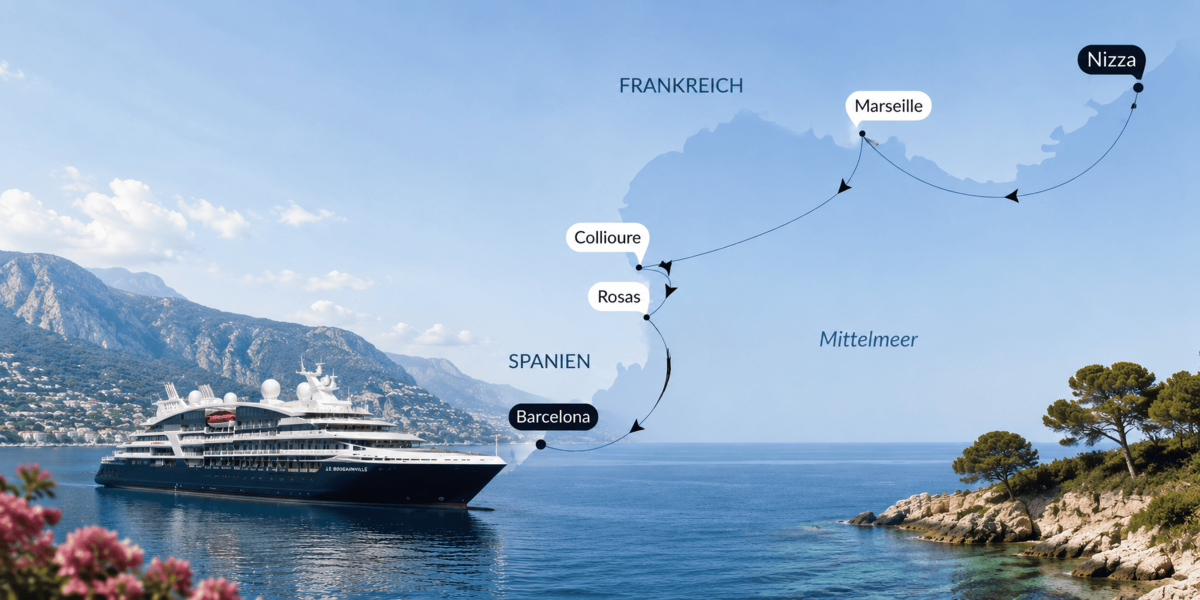 Kreuzfahrt - Mediterrane Auszeit zwischen der Côte d'Azur und Katalonien