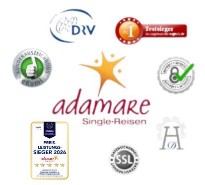 adamare singlereise siegel Logos